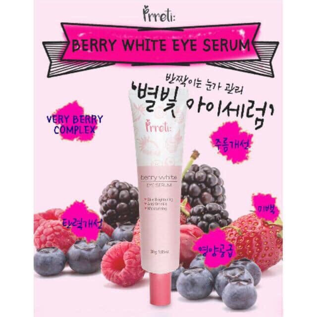 MBC Tinh chất giảm thâm, nhăn và dưỡng ẩm mắt PRRETI BERRY WHITE EYE SERUM | BigBuy360 - bigbuy360.vn