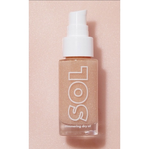 Xịt bắt sáng body Sol Shimmering Dry Oil - Nhũ body bắt sáng