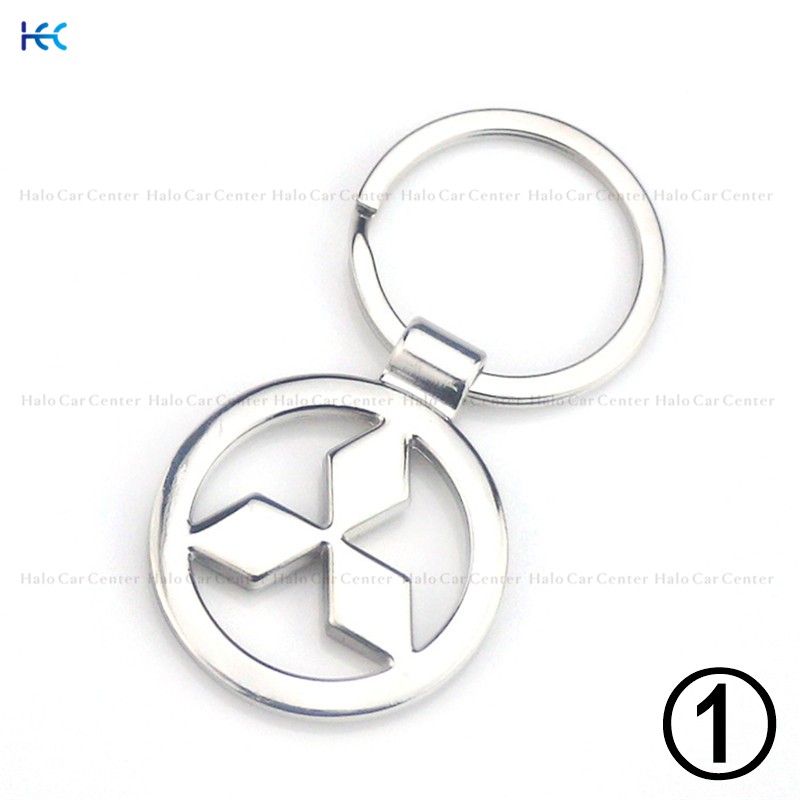 Móc khóa kim loại in logo Mitsubishi cho xe hơi