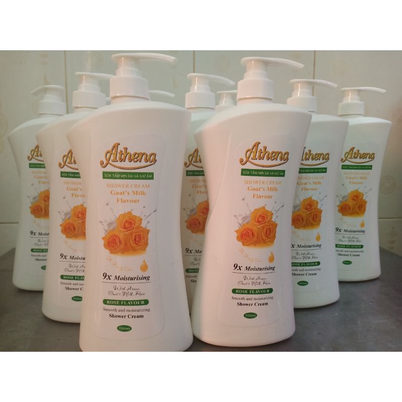 Sữa tắm hương nước hoa trắng mịn da Athena 1150ml