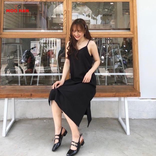 ĐẦM BIGSIZE 2 DÂY DÁNG SUÔNG DÀI CỔ CHỮ V NHIỀU MÀU SẮC ྇ ་