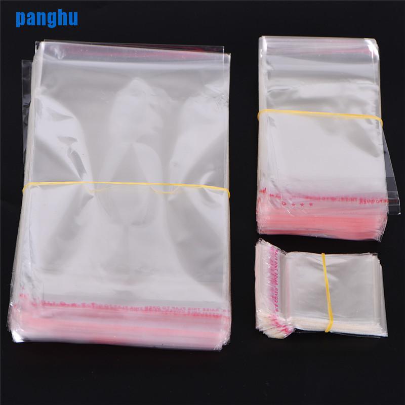 Set 200 Túi Nhựa Trong Suốt Tự Dính Đựng Trang Sức Tiện Dụng