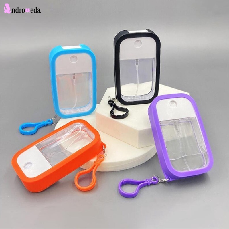 Vỏ bọc chai xịt nước hoa bằng silicone kèm móc khóa