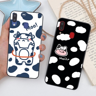 Ốp lưng Samsung Galaxy A20 - A30 - M20 in hình bò sữa cute đáng iu