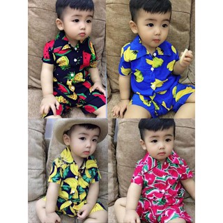 Combo 2 bộ tone trái cây bé trai bé gái từ 8-23kg