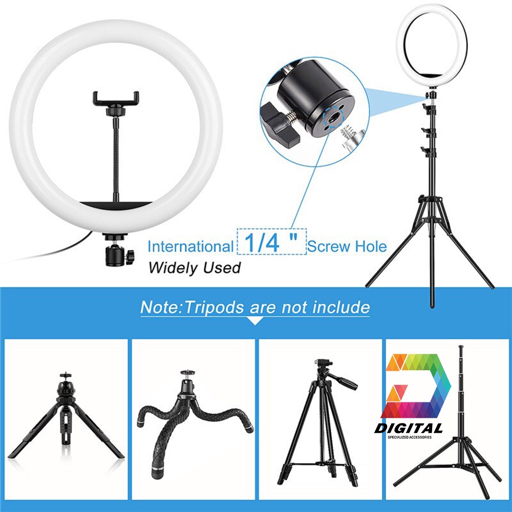 Đèn Livestream Chụp Ảnh, Bán Hàng, Makeup Trang Điểm 3 Chế Độ Sáng Cao Cấp