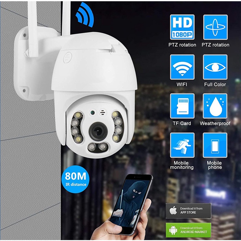 Camera xoay 360 độ ngoài trời, Camera toàn cảnh 360 - Camera Hình Cầu Chống Nước Xoay 360 Độ 1920x1080P Siêu Nét | WebRaoVat - webraovat.net.vn