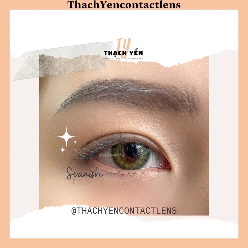 Lens Cận Màu Xanh Lá SKIN và SPANISH