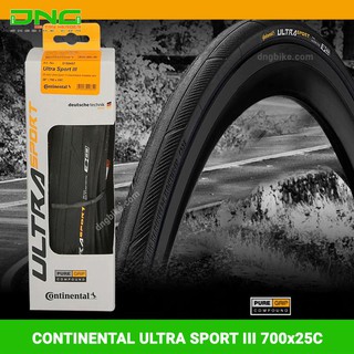 Lốp xe đạp Continental ULTRA SPORT III 700x23c/25c tank nilon chữ vàng