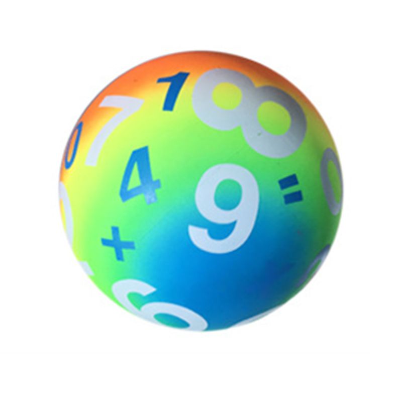 Bóng Cao Su Mềm Bơm Hơi Màu Cầu Vồng Dành Cho Trẻ Em