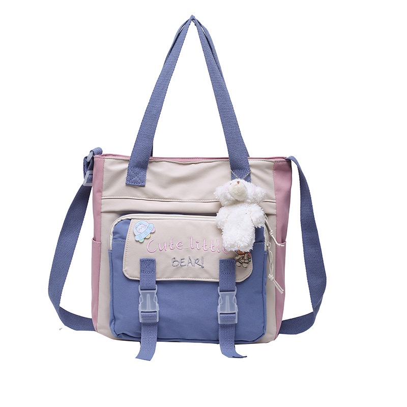 Túi Xách Canvas Cỡ Lớn Thiết Kế Mới Năng Động Thời Trang