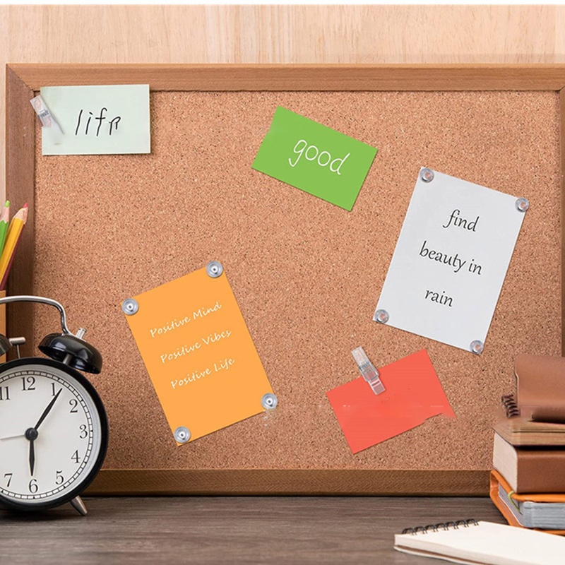 Bộ 120 Đinh Ghim Trong Suốt Kèm Hộp Đựng DIY Cho Nhà Trẻ/Trường Học