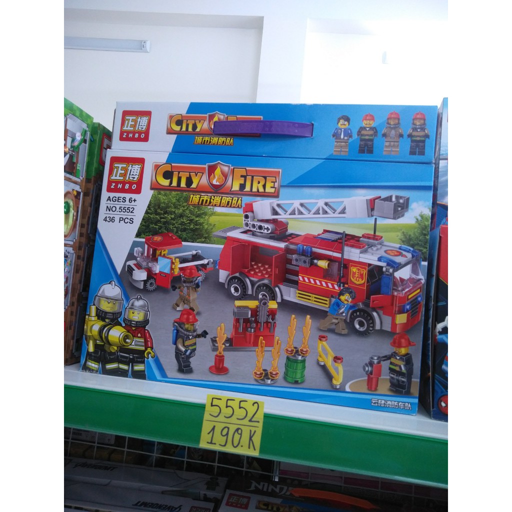 Lắp ráp Lego city fire 5552 :Trạm cứu hỏa thành phố