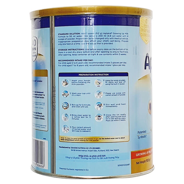 Sữa Aptakid NewZealand số 3 900g