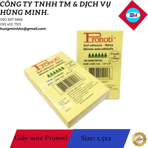 Giấy note màu dạ quang 3 x 3 xấp 100 tờ