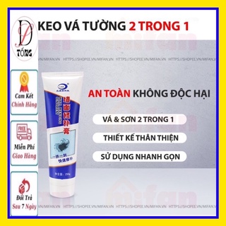 Keo Vá Tường Chống Thấm LKB 250gr - Trám Trét Vết Nứt Khe Hở Tường - Chống Mốc Ẩm Làm Sạch Tường