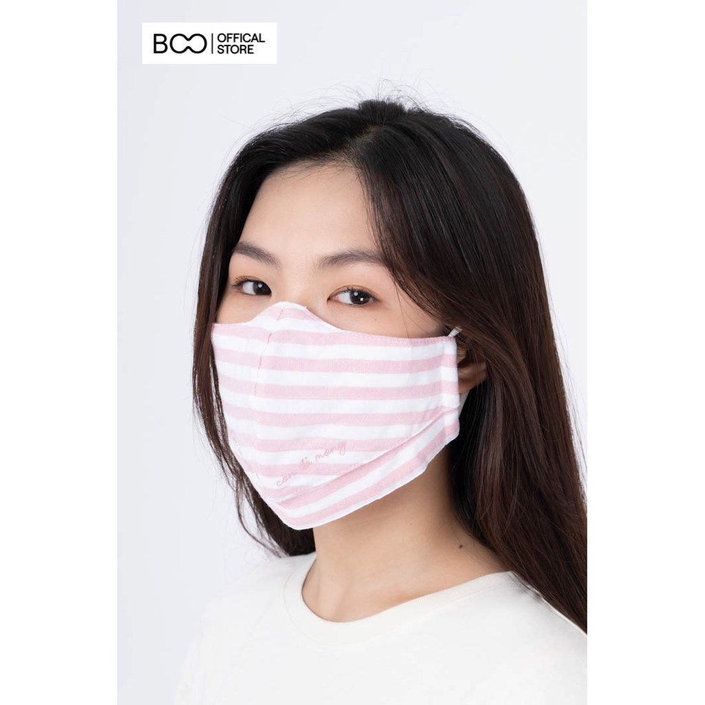 Combo 2 Chiếc Khẩu Trang Kháng Khuẩn Vải BOO In Graphic See Lips