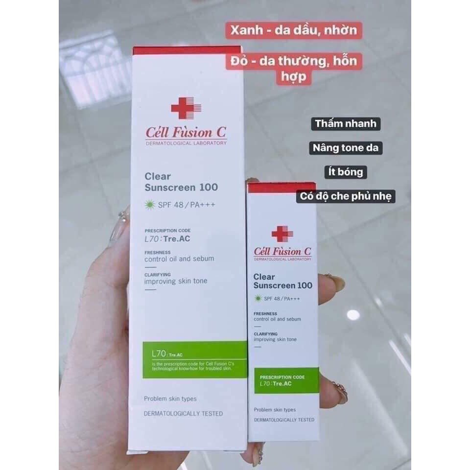 CHÍNH HÃNG - 4 Dòng Kem chống nắng Cell Fusion C Sunscreen 100 bản mới 2021 | BigBuy360 - bigbuy360.vn