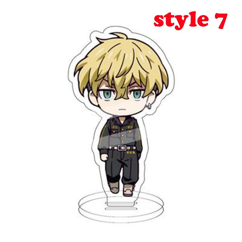 Mô Hình Standee Anime Tokyo Revengers nhân vật Mikey Draken Chất liệu Acrylic trang trí góc học tập bàn làm việc Cao 8cm