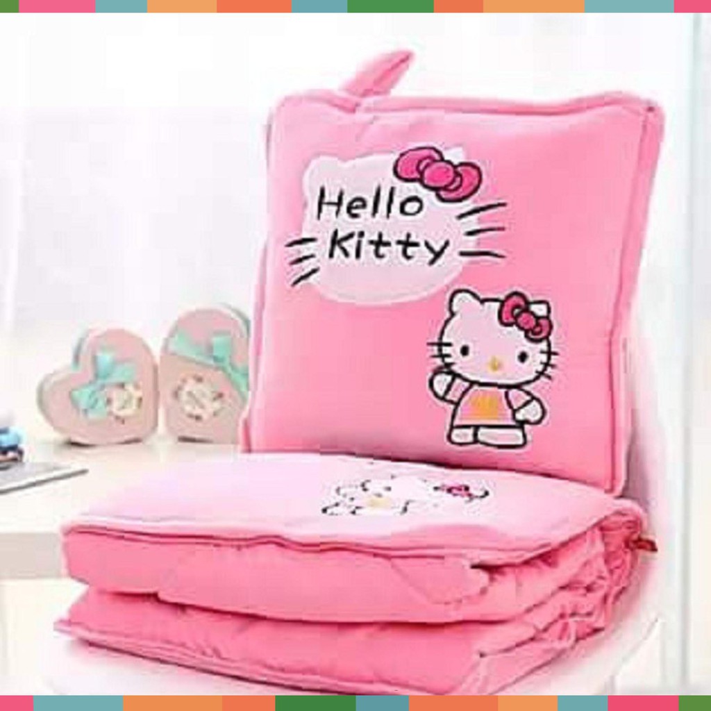 gối mền 2 trong 1 kitty - gối 2 trong 1 hello kitty _MHS