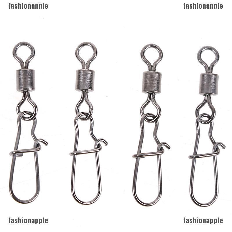 ❀❀ Fad Set 200 Móc Nối Mồi Câu Cá Xoay Được Bằng Thép Không Gỉ