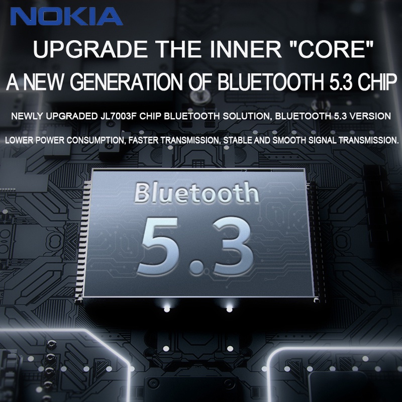 Tai Nghe Thể Thao Không Dây Nokia E1502 Bluetooth 5.3 14h Chất Lượng Cao