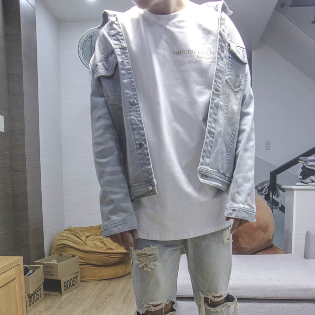 Acid waxed jacket