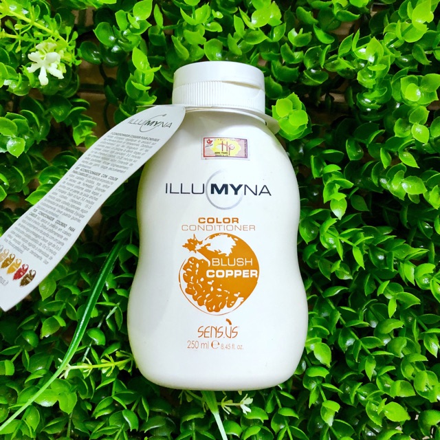 [+Tặng mũ trùm] Dầu xả (mặt nạ) tăng cường ánh sắc cho tóc nhuộm màu đồng cam Copper Sens.us Illamina Ý 250ml