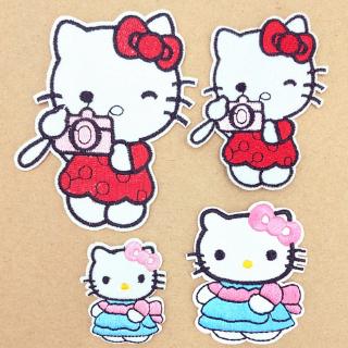 Miếng dán ủi thêu hình Hello Kitty