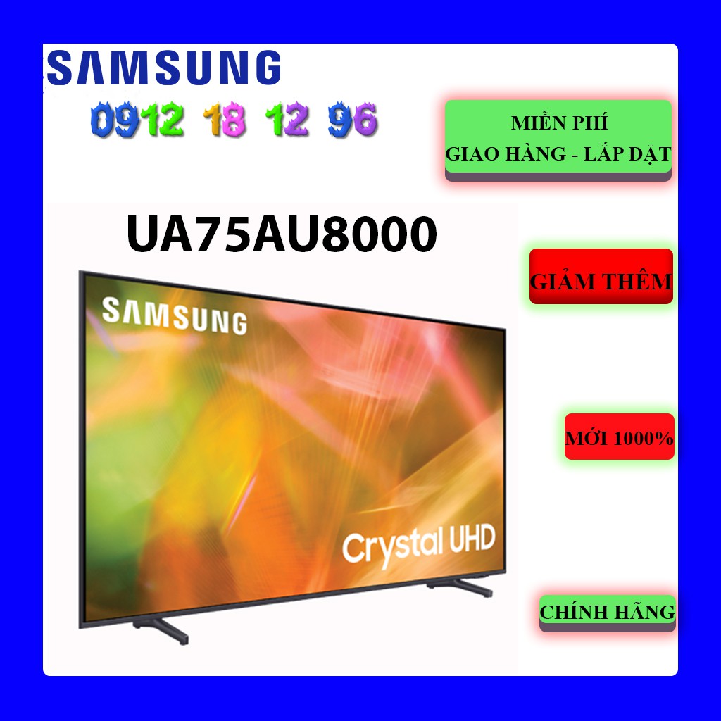 UA75AU8000 _ Smart Tivi Samsung UA75AU8000KXXV 4K UHD 75 Inch | 75AU8000