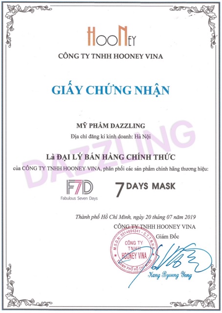 Combo 10 Mặt Nạ 7Days Mask Song Joong Ki Chính Hãng | BigBuy360 - bigbuy360.vn