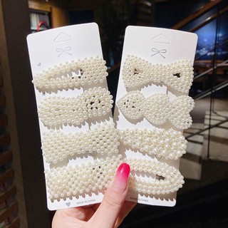 Kẹp Tóc Pink Empress Đính Ngọc Trai Xinh Xắn Thời Trang Cho Nữ (3 chiếc)