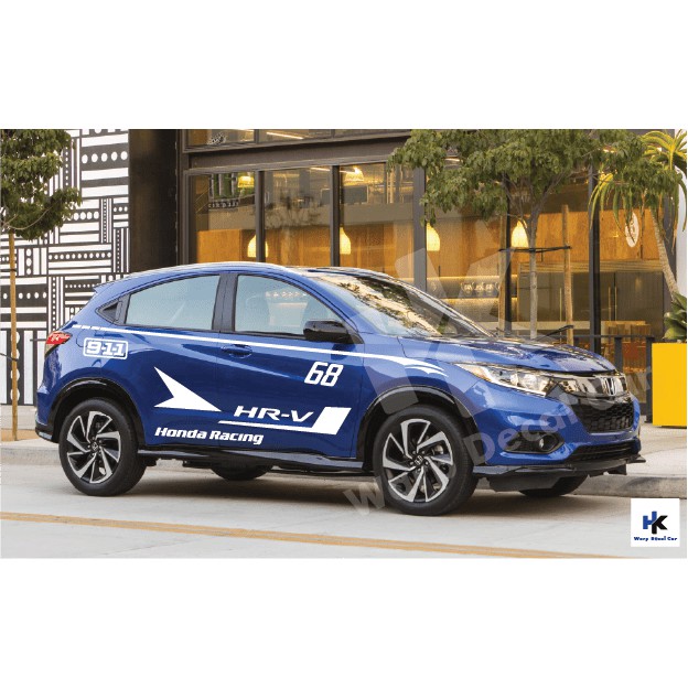 Tem xe HRV- decal HRV phong cách thể thao