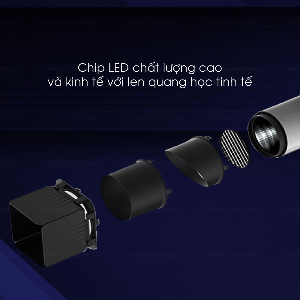 Bộ Đèn Chiếu Điểm Đế Nổi LED OPPLE Utility - Chip LED Chất Lượng Cao, Len Quang Học Tinh Tế