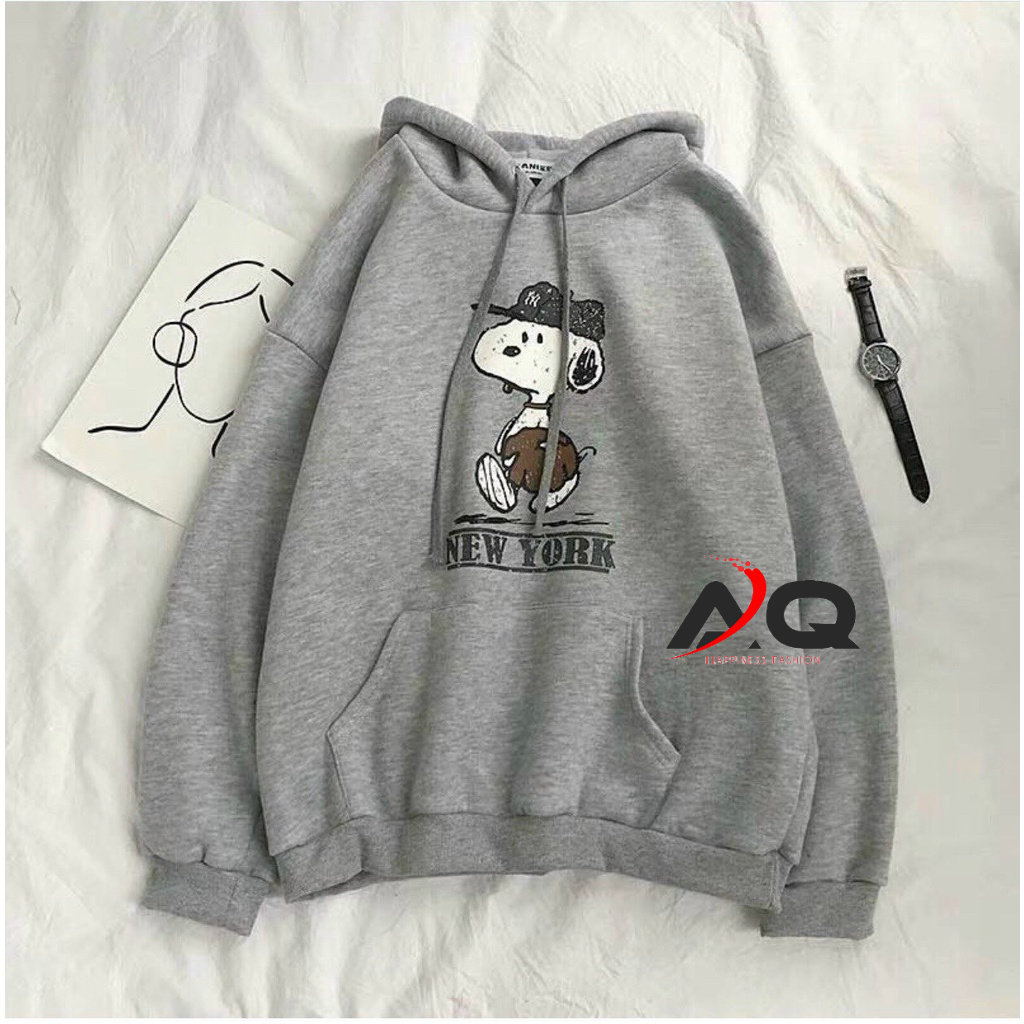 Áo hoodie nỉ Ngoại Cao Cấp bé cún Áo Khoác Hodie Nam Nữ unisex cho mùa Đông Form Unisex- AQ STORE