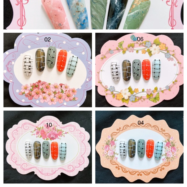 Khung giấy chụp ảnh mẫu nail