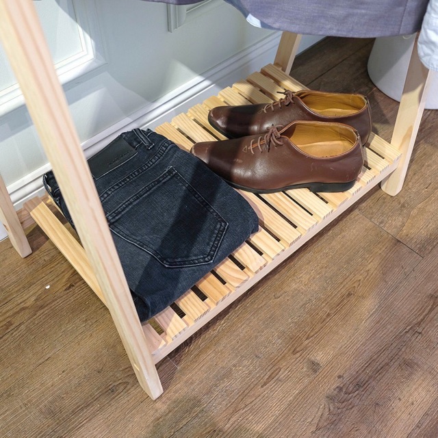 Gía Treo Quần Áo Chữ A Gỗ Thông Tự Nhiên 1 Tầng Bola, nội thất hàn quốc