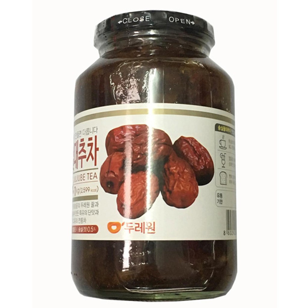 Trà Táo Đỏ Mật Ong Miwami Hũ 1Kg - Honey Red Dates Tea- Nhập Khẩu Hàn Quốc