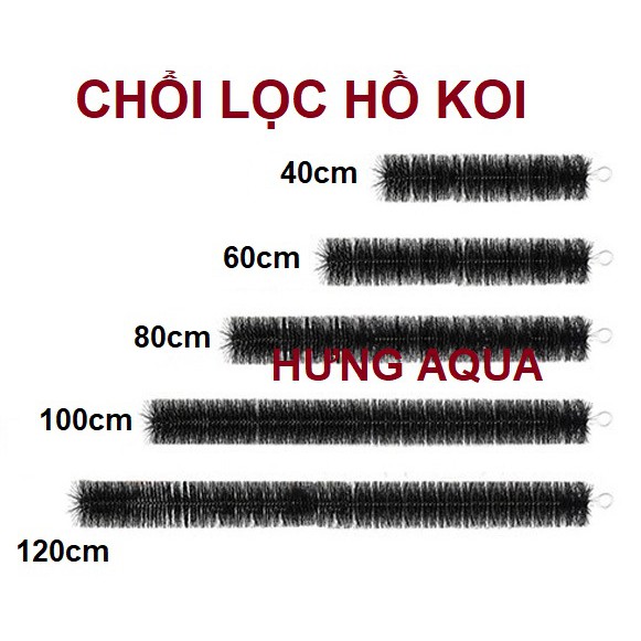 Chổi lọc cho hồ cá - vật liệu lọc chổi lọc hồ cá koi 40, 60, 80, 100, 120cm (loại 1) bán chạy