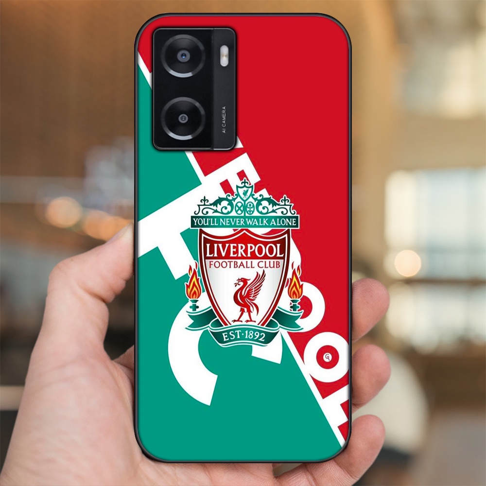 Ốp lưng Oppo A57 4G viền đen in hình Liverpool FC