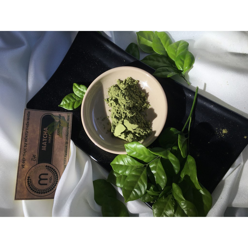 Bột Trà Xanh Matcha thiên nhiên đắp mặt nạ nguyên chất 30g | BigBuy360 - bigbuy360.vn