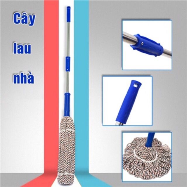 Cây lau nhà vắt tay [LOẠI TRỢ LỰC SIÊU NHẸ]