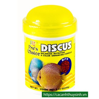 Thức Ăn Cho Cá Dĩa Discus Bits (Dạng Hạt 60gr/Lon) - Cá Cảnh Thủy Sinh