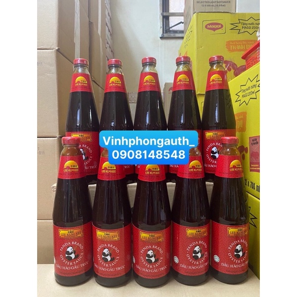 DẦU HÀO GẤU TRÚC 907G LEE KUM KEE - PANDA BRAND OYSTER SAUCE HONGKONG