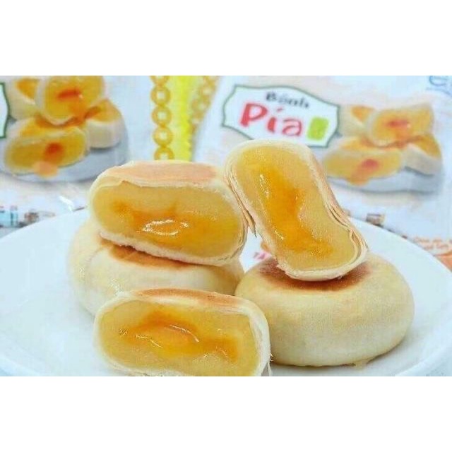 Bánh pía kim sa mini đậu xanh trứng Tân Huê viên túi 500g Đặc sản Sóc Trăng