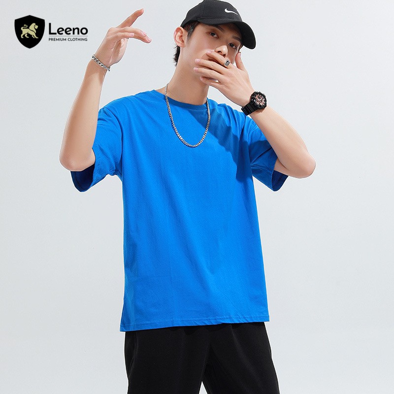 [Mã FAMAYWA giảm 10K đơn 50K] Áo phông rộng - Áo thun tay lỡ trơn vải cotton Leeno | BigBuy360 - bigbuy360.vn