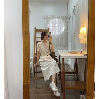 [ATN04.DN] Áo Thun Trơn Cổ Tròn Dáng Basic, Thun Nữ Cộc Tay Co Dãn March,Clothes