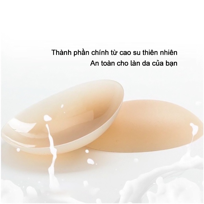 Miếng dán ngực silicon nhiệt tự thân PT Store-D10 không keo dán, siêu mỏng tàng hình