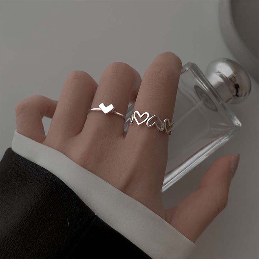 Nhẫn Đồng Hình Trái Tim Thiết Kế Đơn Giản Thời Trang Cho Nữ