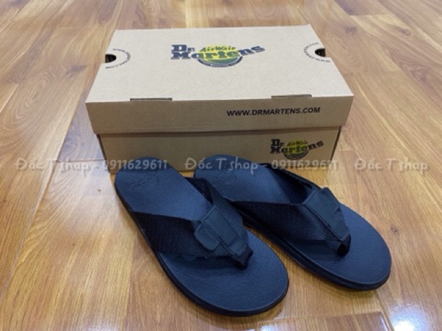 [GIÁ SỐC] Dép kẹp nam, dép xỏ ngón ⚡️FREESHIP⚡️Dr.Martens Cao Cấp, Siêu Êm, Siêu Bền FULLBOX (Quai Đen)